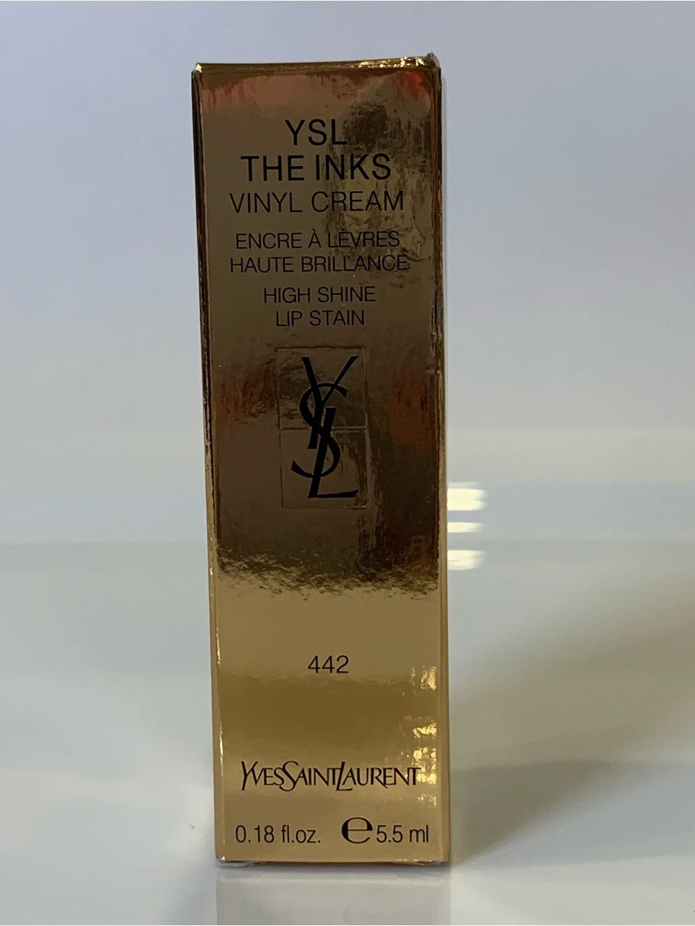 YSL The Inks Vinyl Cream Lipstick 442 Cappuccino Kiss Limited Edition